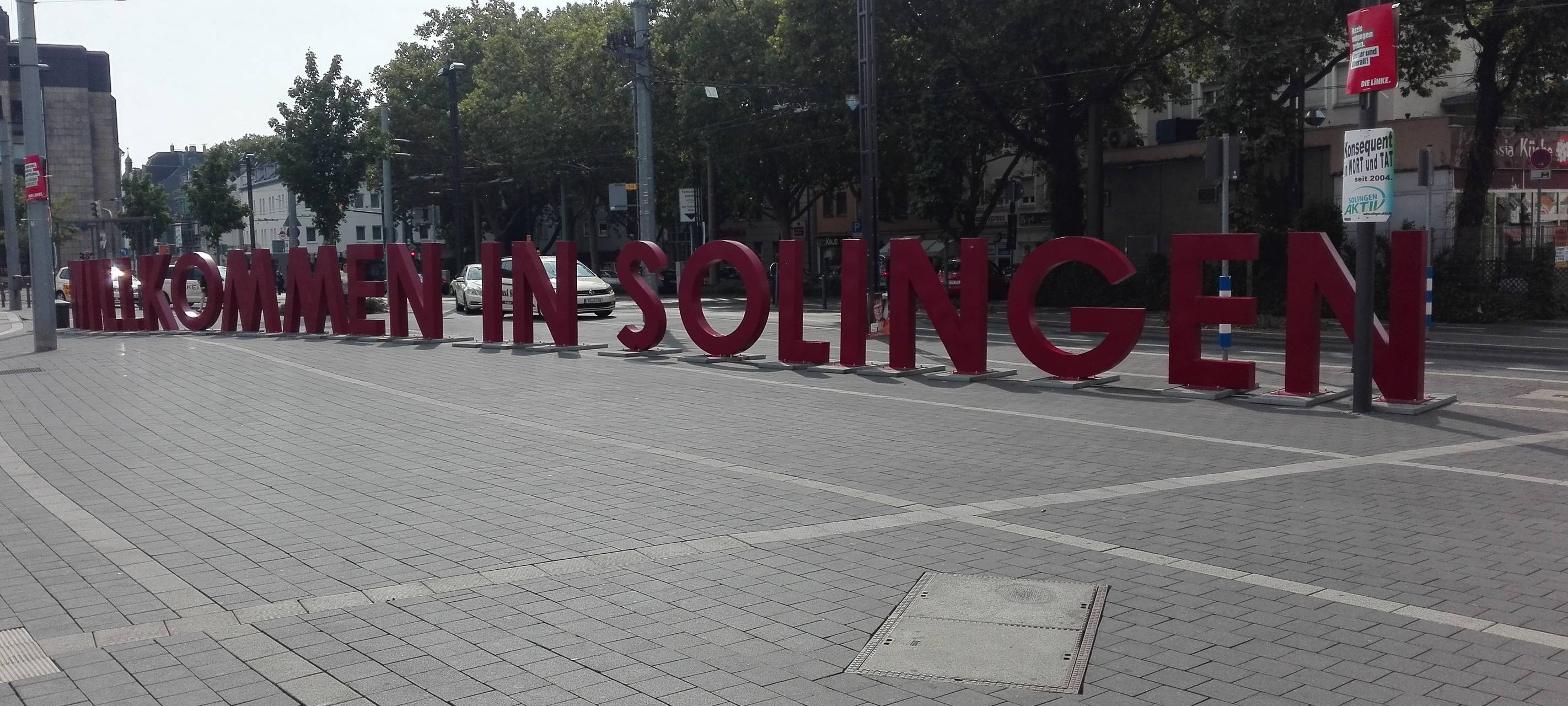 "Willkommen in Solingen"-Schriftzug ist wieder in Ohligs