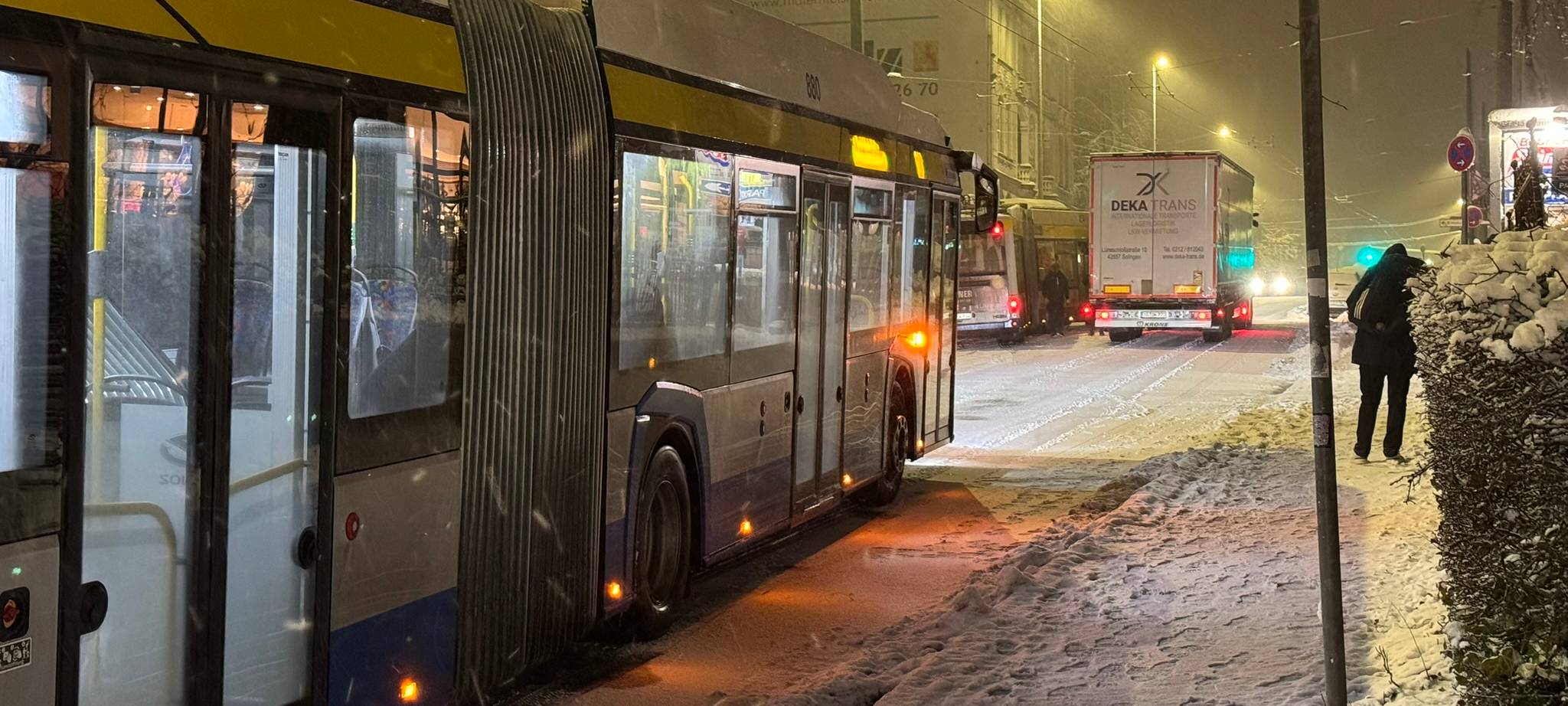 Schnee sorgt für Unfälle in Remscheid und Solingen