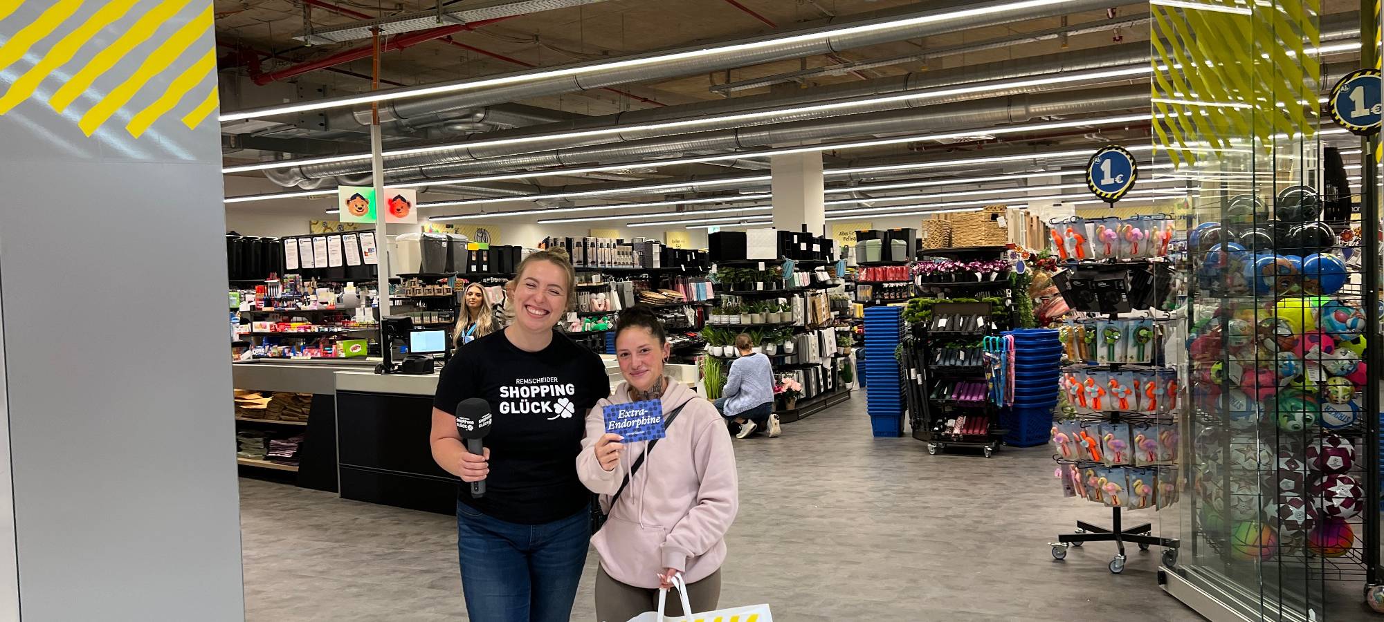 Wir zahlen deinen Einkauf im Allee-Center