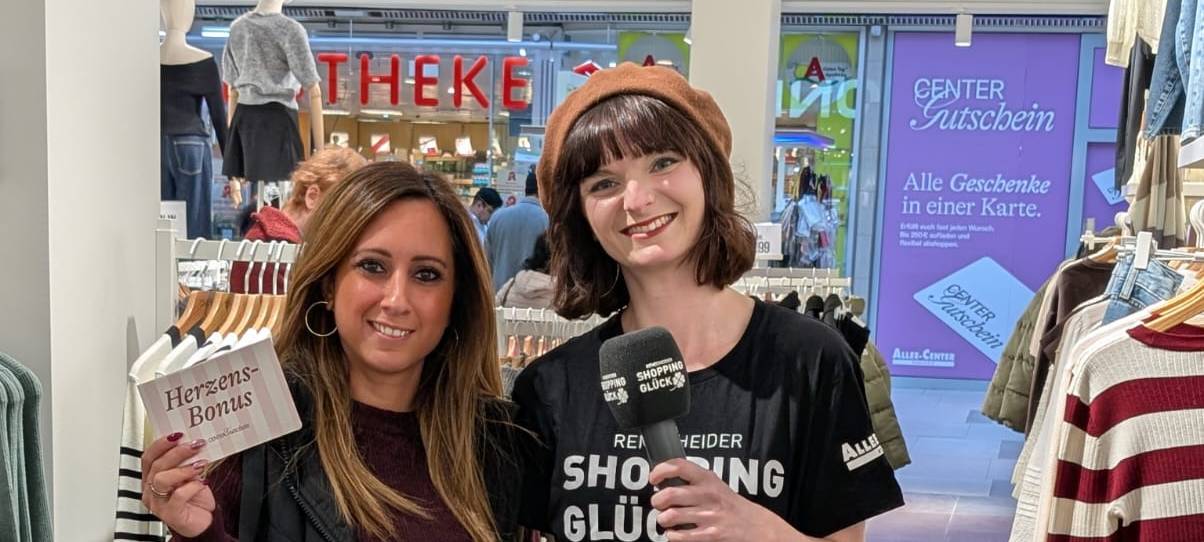 Wir zahlen deinen Einkauf im Allee-Center