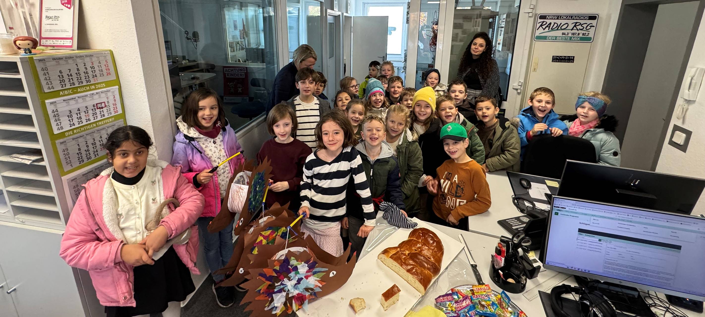 Sankt-Martins-Besuch bei Radio RSG