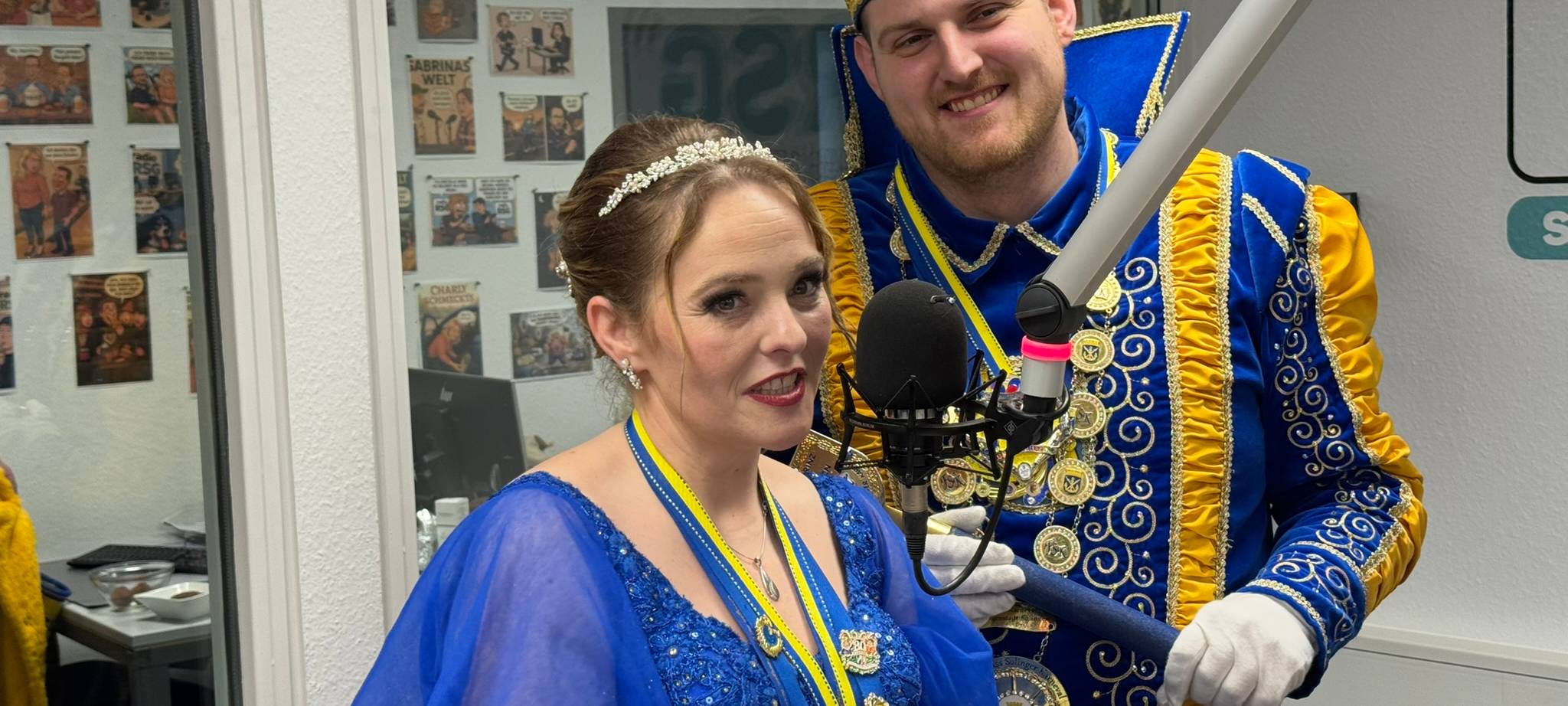 Das Solinger Prinzenpaar live im RSG-Studio