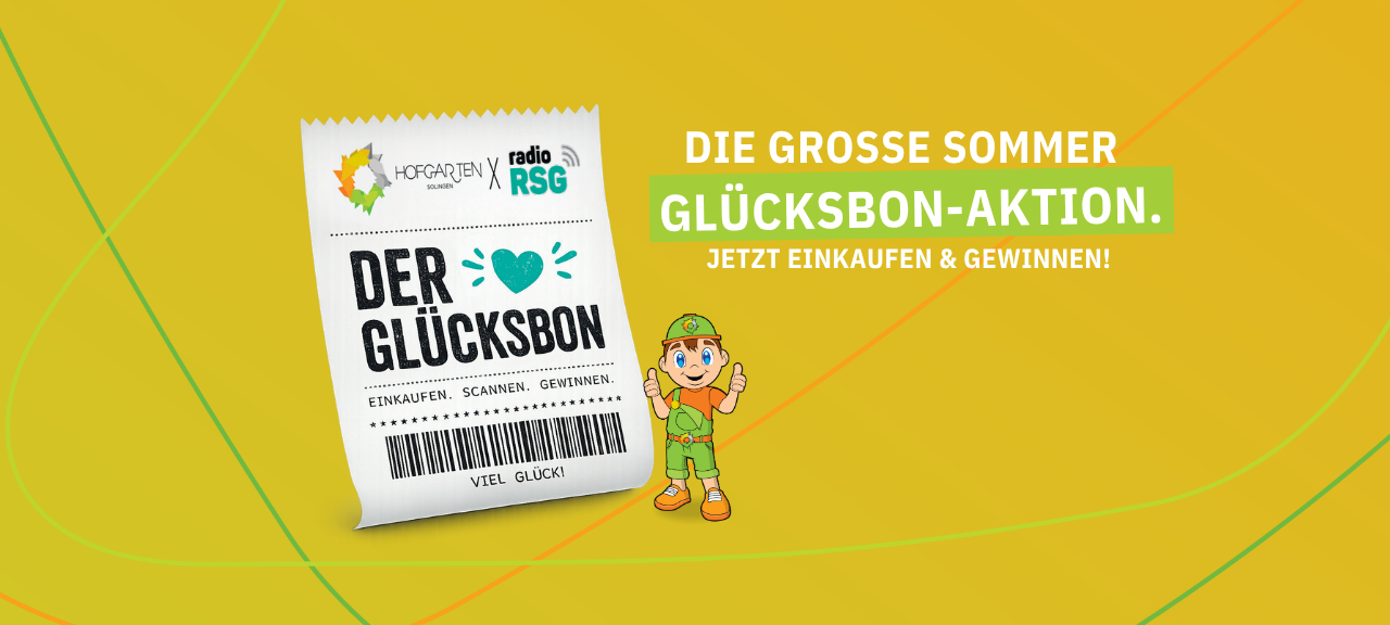 Glücksbon - Einkaufen & gewinnen mit dem Hofgarten Solingen